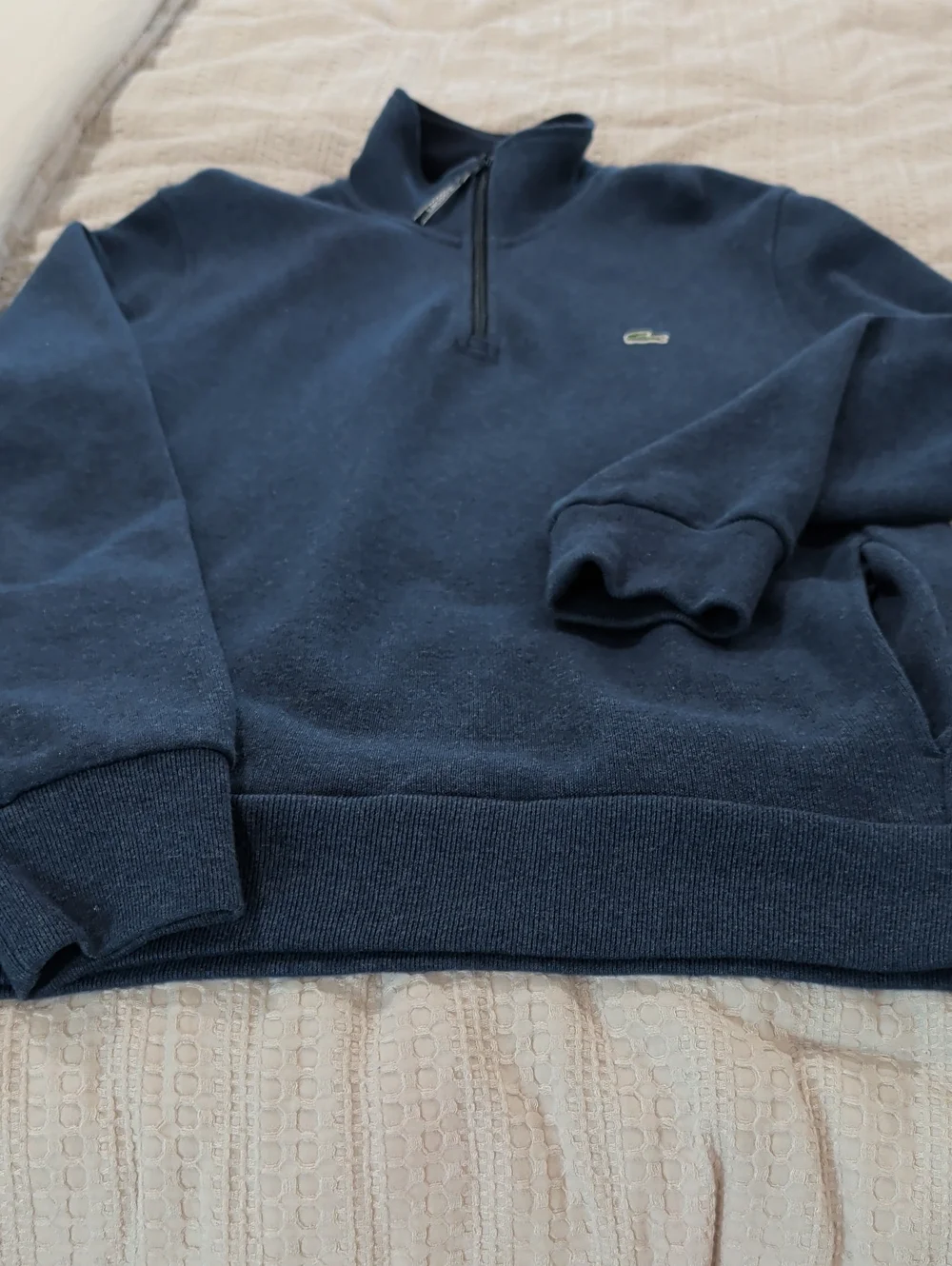 Lacoste Men's Quarter-Zip Sweater - Blue